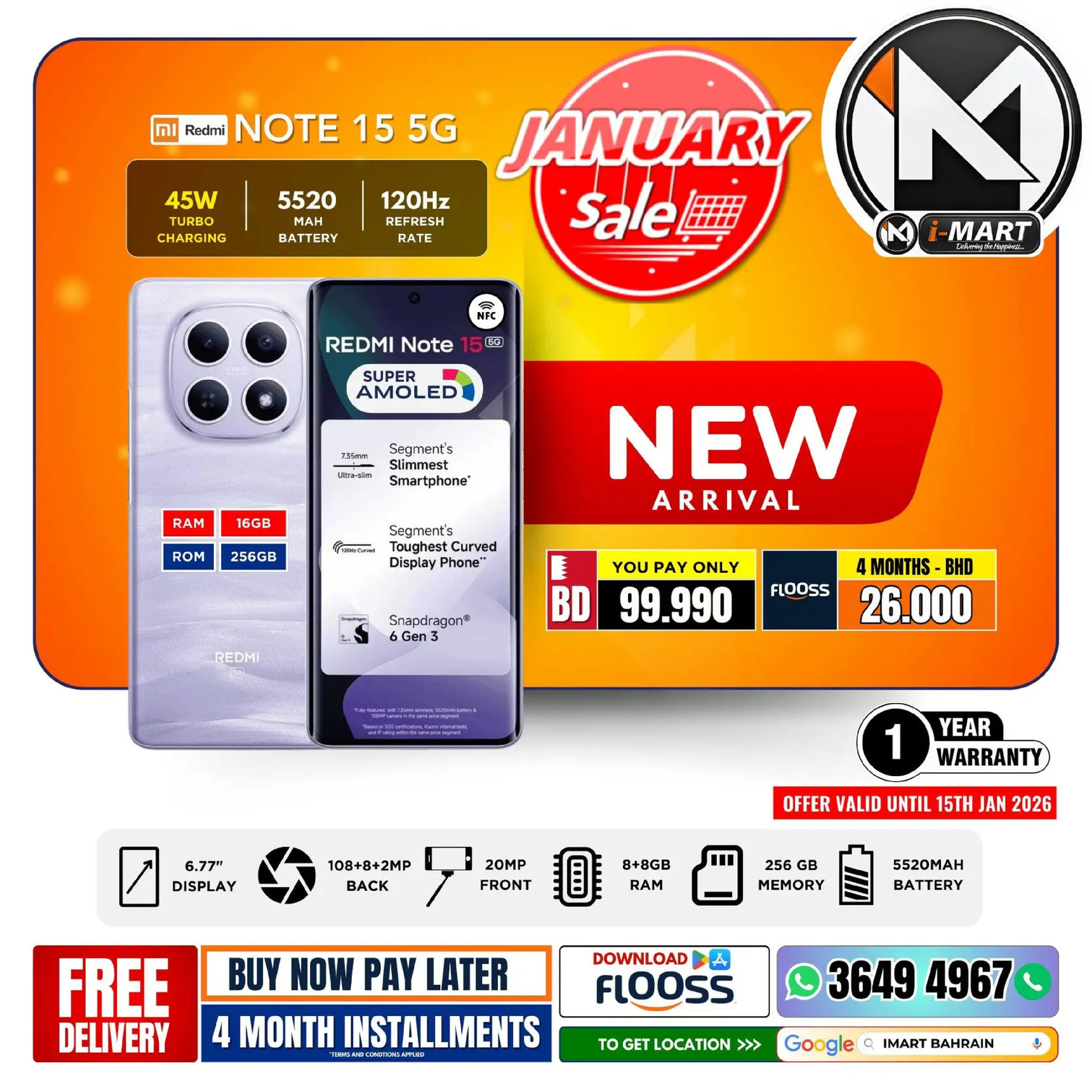 i Mart Bahrain Offers from 9 to 15 January 2026 January offers