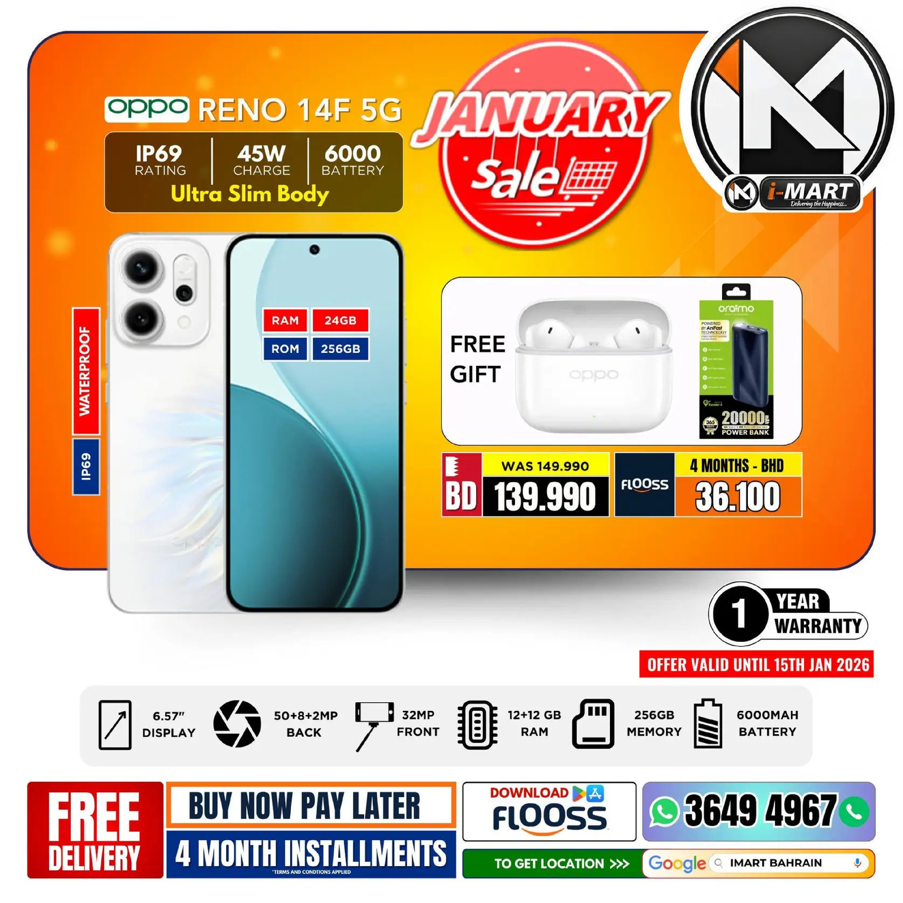 i Mart Bahrain Offers from 9 to 15 January 2026 January offers