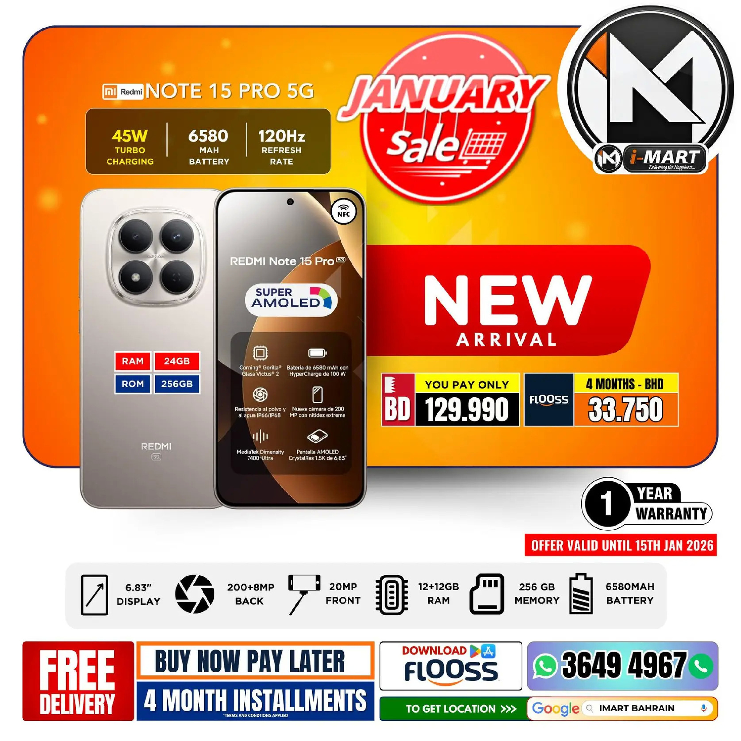 i Mart Bahrain Offers from 9 to 15 January 2026 January offers