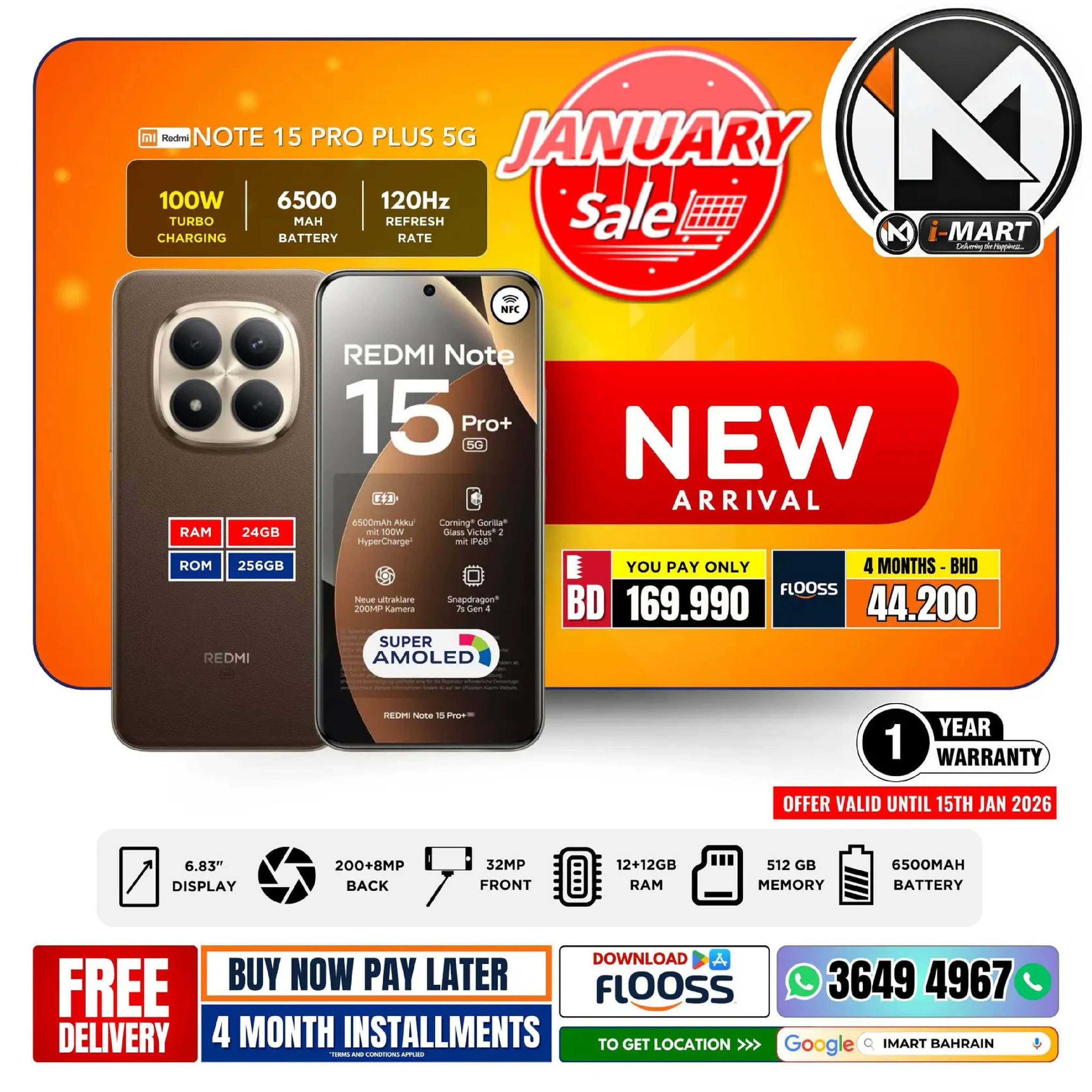 i Mart Bahrain Offers from 9 to 15 January 2026 January offers