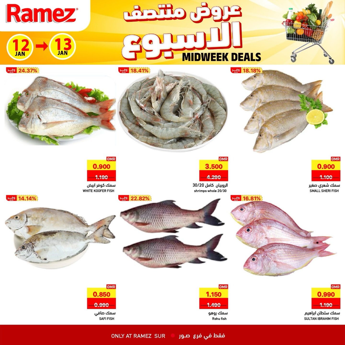 عروض أسواق رامز  صور  من 12 حتى 13 يناير 2026 عروض منتصف الإسبوع