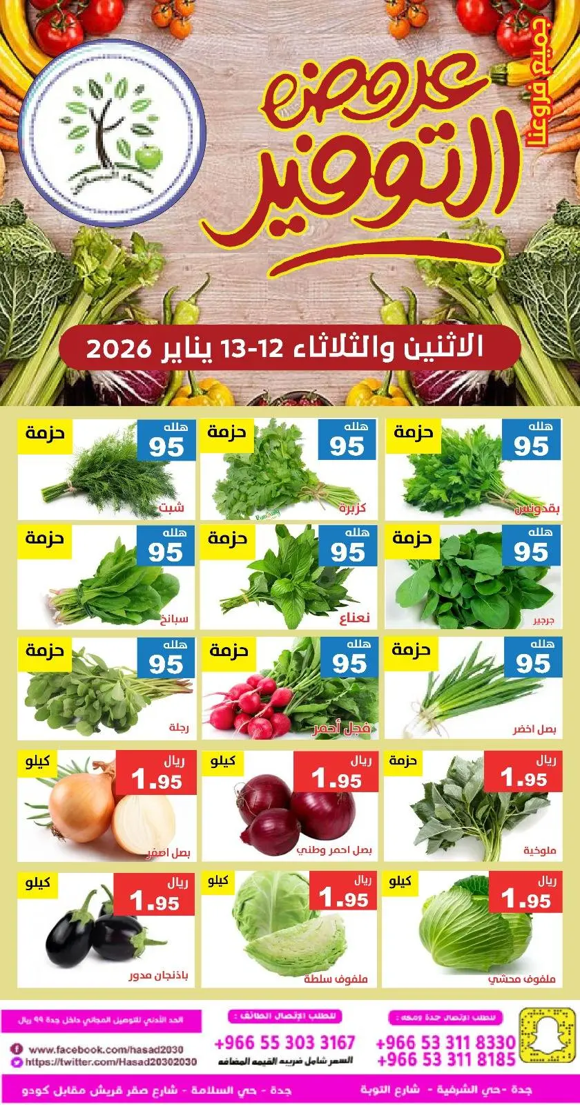 Hasad Albasatin Saudi Arabia Offers from 12 to 13 January 2026 Saving Deals - Page 1