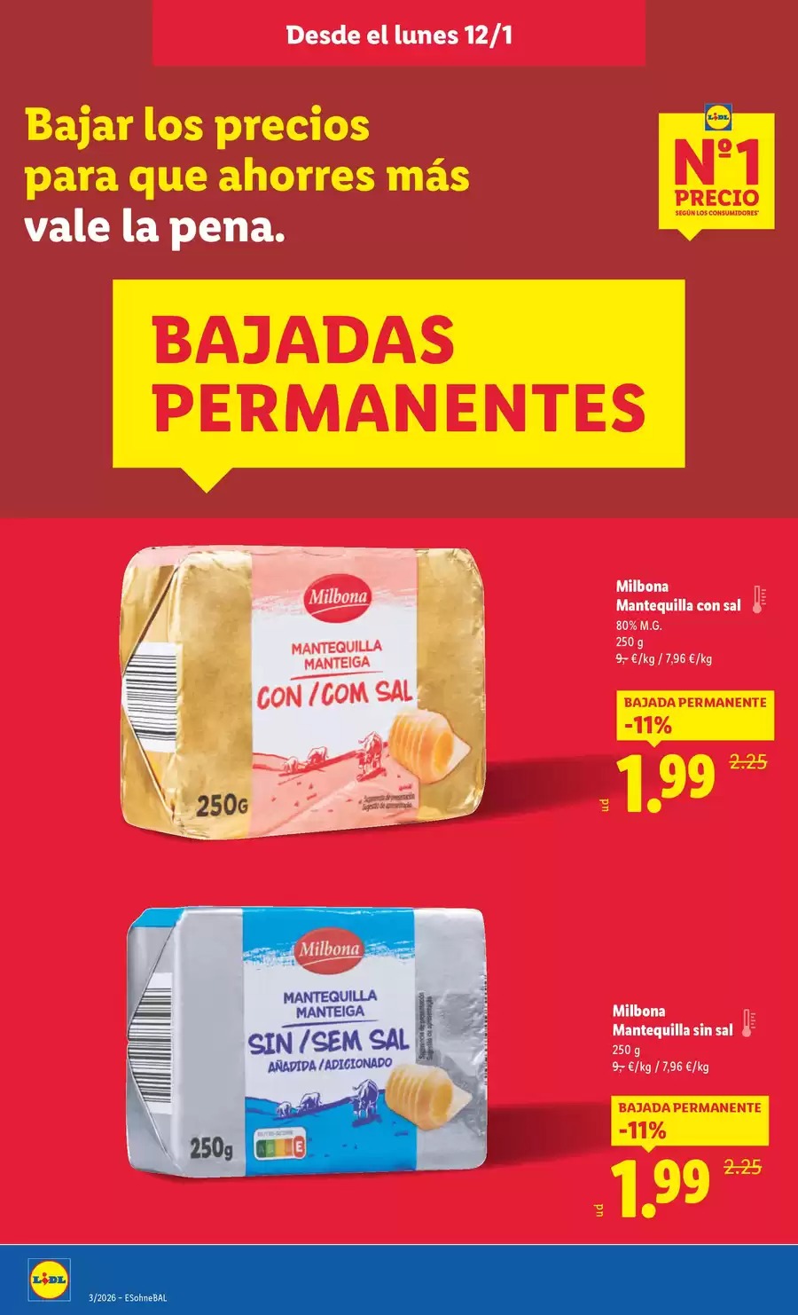 Ofertas de Lidl España de 12 a 18 enero 2026 Ofertas XXL