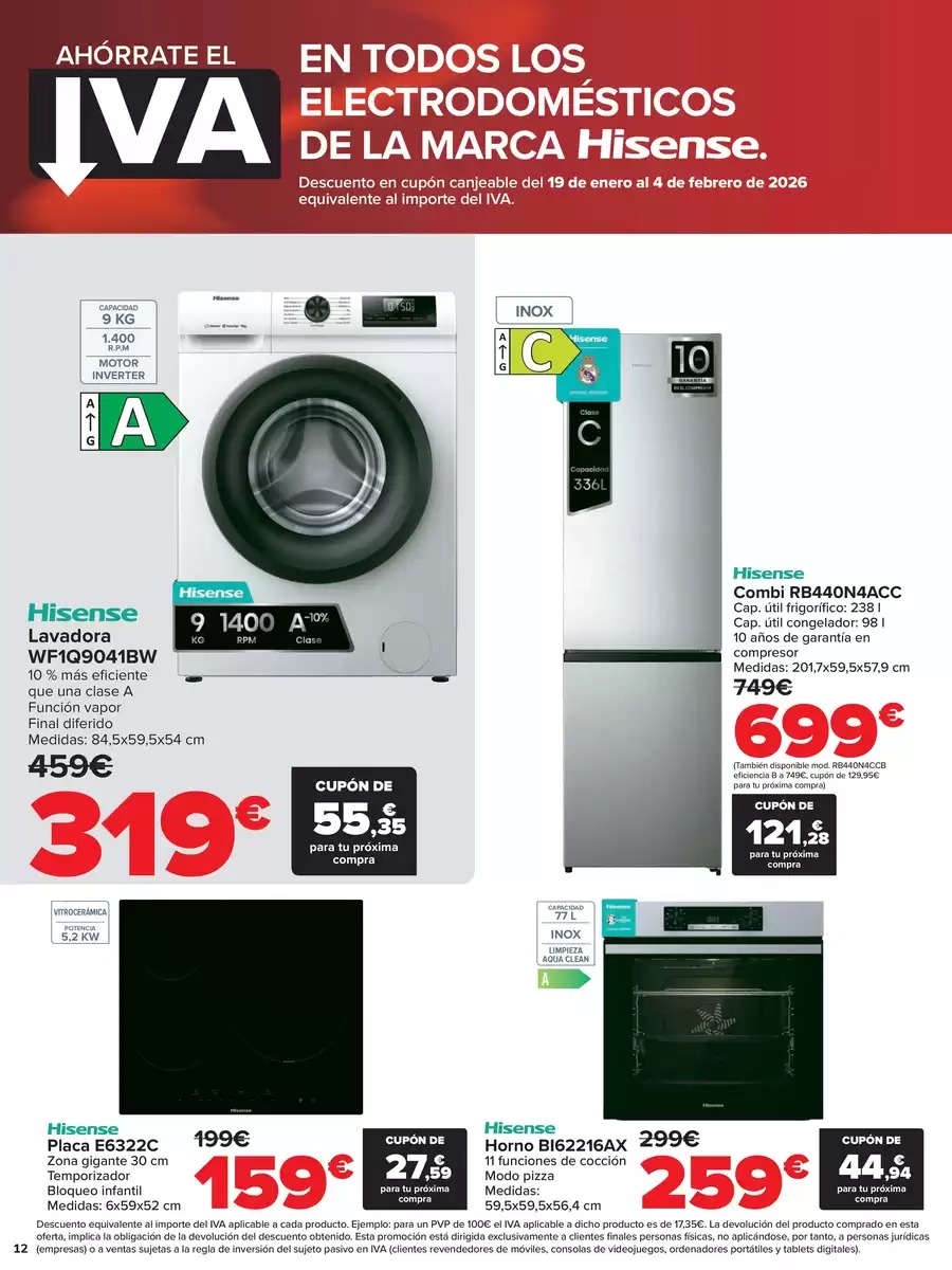 Ofertas de Carrefour España de 12 a 18 enero 2026 Ahorrate el IVA
