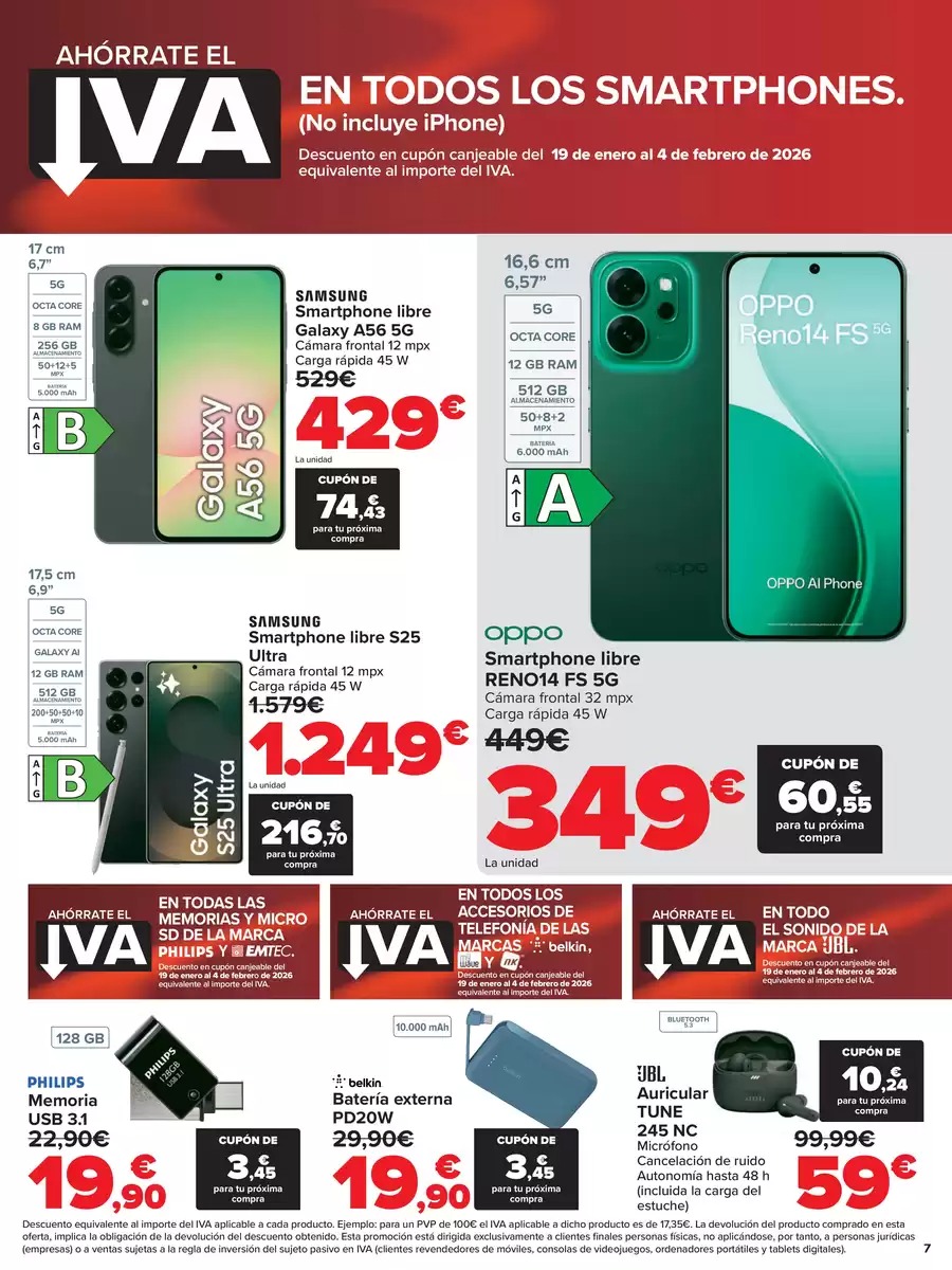 Ofertas de Carrefour España de 12 a 18 enero 2026 Ahorrate el IVA