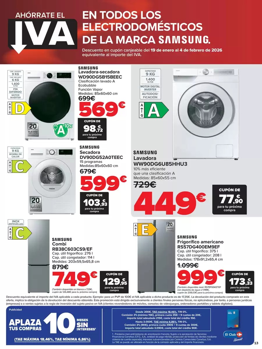 Ofertas de Carrefour España de 12 a 18 enero 2026 Ahorrate el IVA