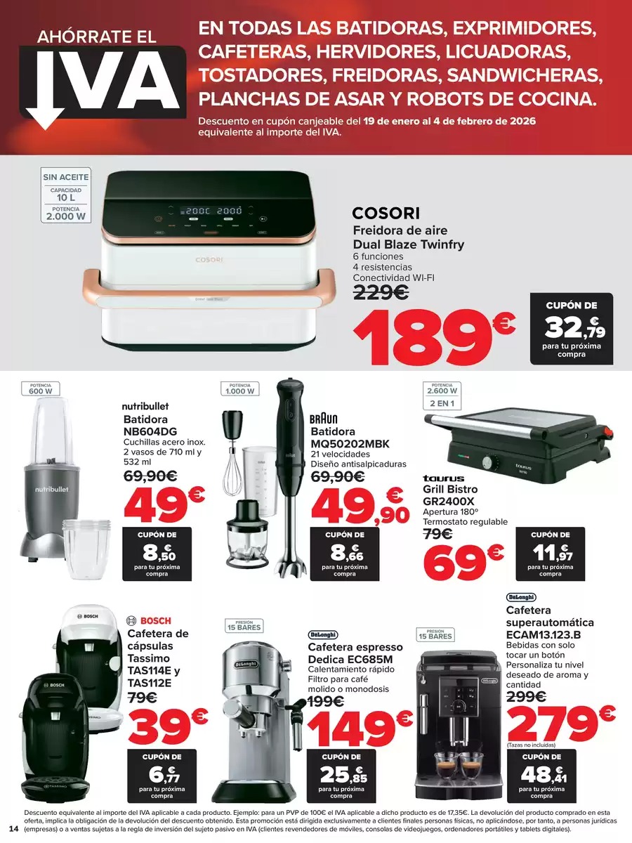 Ofertas de Carrefour España de 12 a 18 enero 2026 Ahorrate el IVA