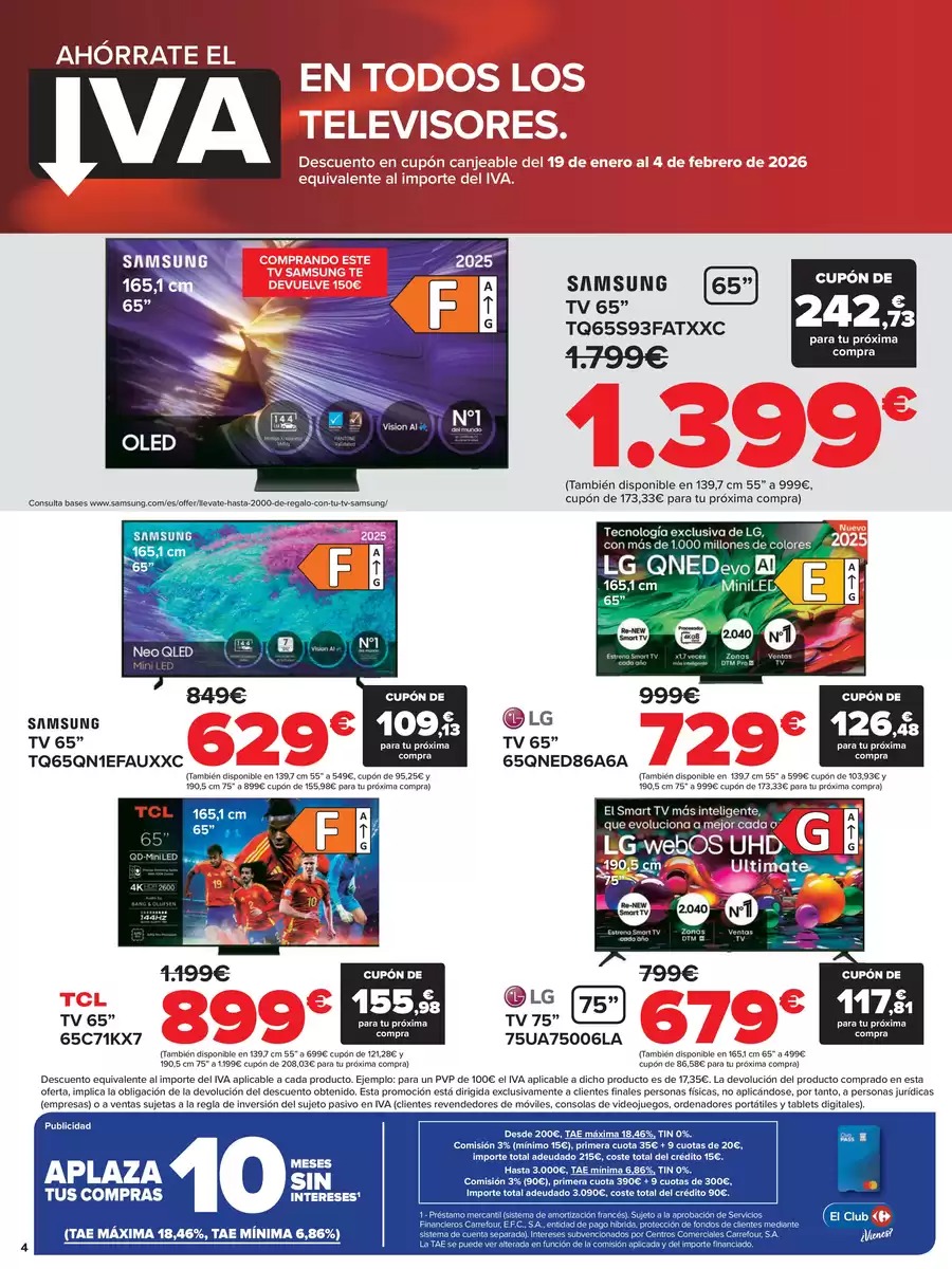 Ofertas de Carrefour España de 12 a 18 enero 2026 Ahorrate el IVA