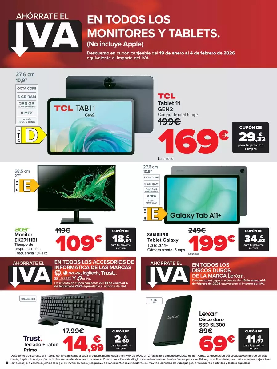 Ofertas de Carrefour España de 12 a 18 enero 2026 Ahorrate el IVA