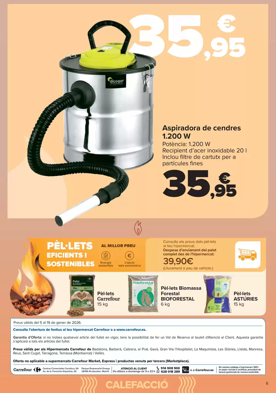 Ofertas de Carrefour España de 5 a 19 enero 2026 Calefacción Ofertas
