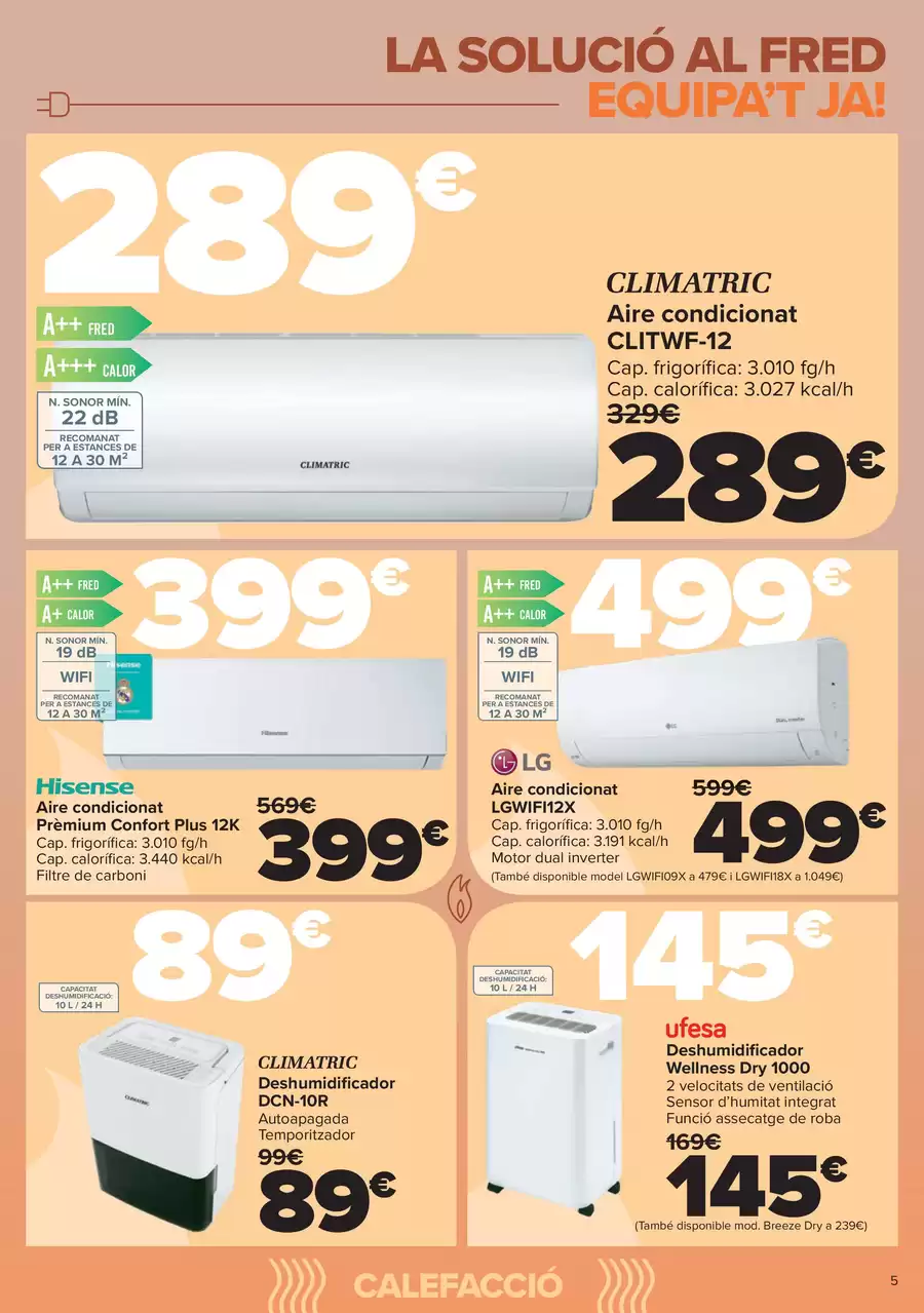 Ofertas de Carrefour España de 5 a 19 enero 2026 Calefacción Ofertas