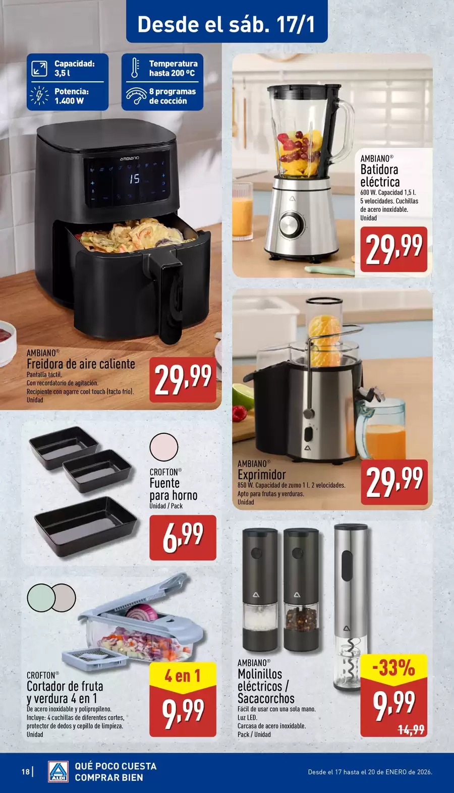 ALDI Spain Offers from 12 to 18 January 2026 How little it costs to buy well!