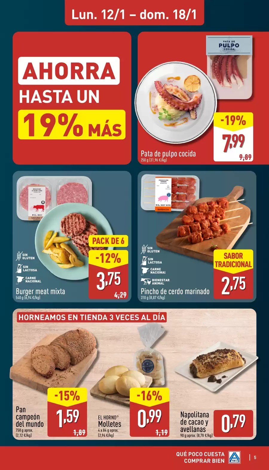 ALDI Spain Offers from 12 to 18 January 2026 How little it costs to buy well!