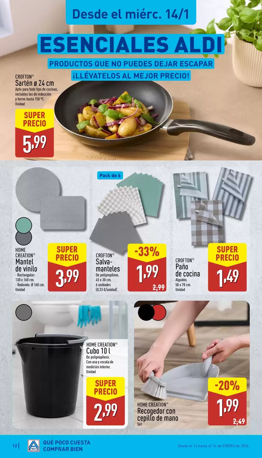 ALDI Spain Offers from 12 to 18 January 2026 How little it costs to buy well!