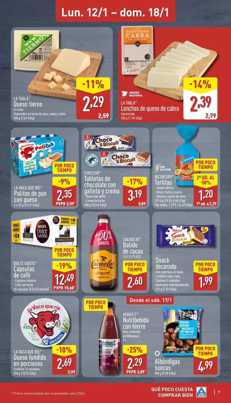 ALDI Spain Offers from 12 to 18 January 2026 How little it costs to buy well!