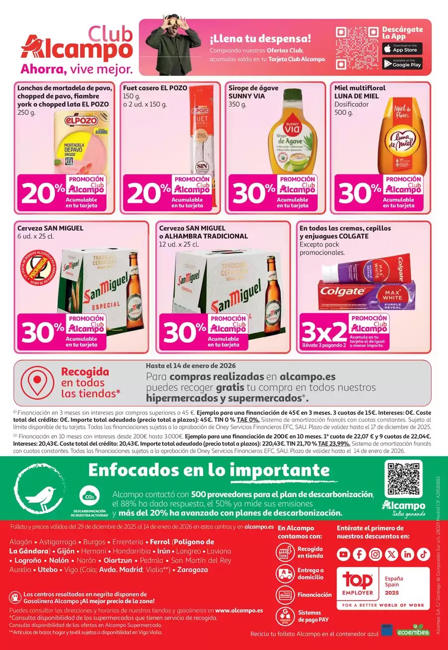 Alcampo Spain Offers from 6 to 14 January 2026 Happy New Year with Savings
