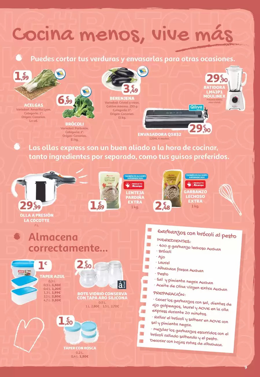 Ofertas de Alcampo España de 15 a 28 enero 2026 Cocina Menos, Disfruta Más