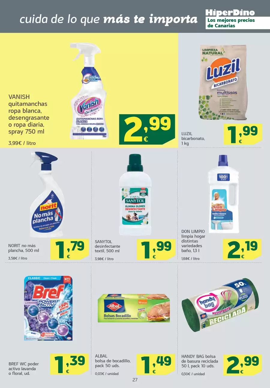 Ofertas de HiperDino España de 7 a 27 enero 2026 Nuevas ofertas