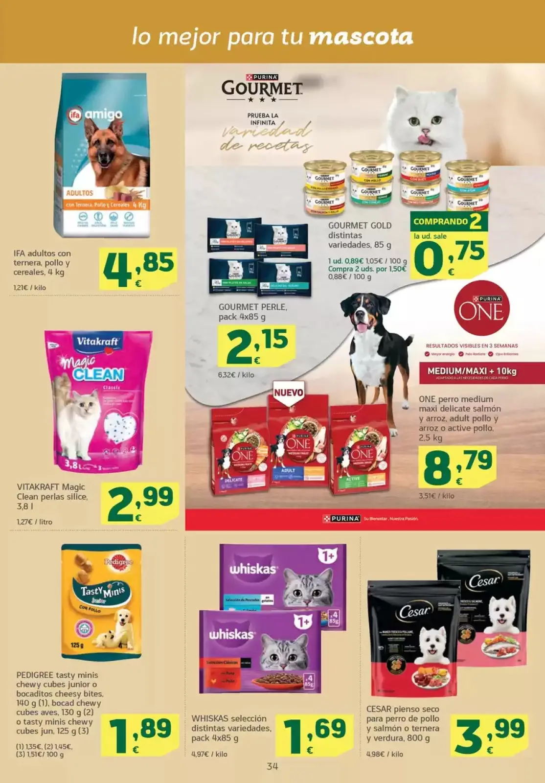 Page 34 dans Nouvelles offres chez HiperDino Espagne