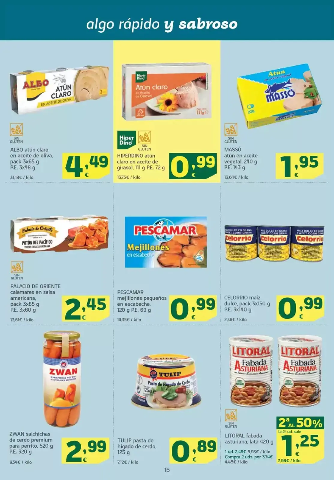 Page 16 dans Nouvelles offres chez HiperDino Espagne