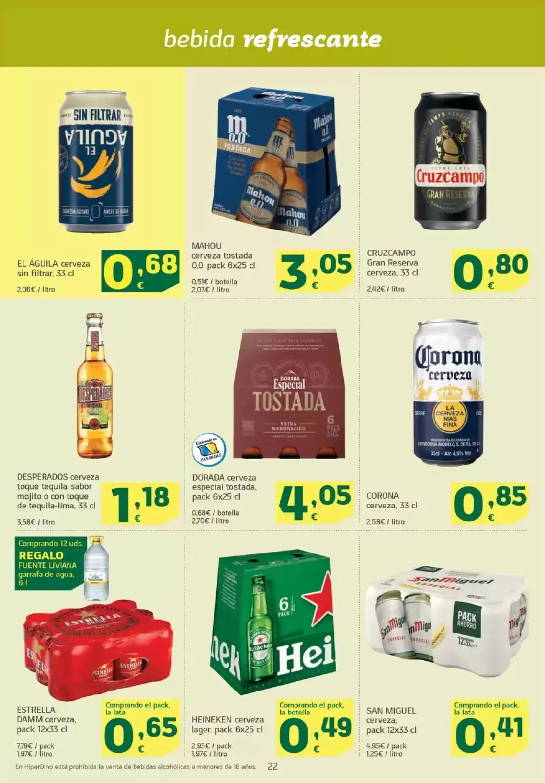 Page 22 dans Nouvelles offres chez HiperDino Espagne