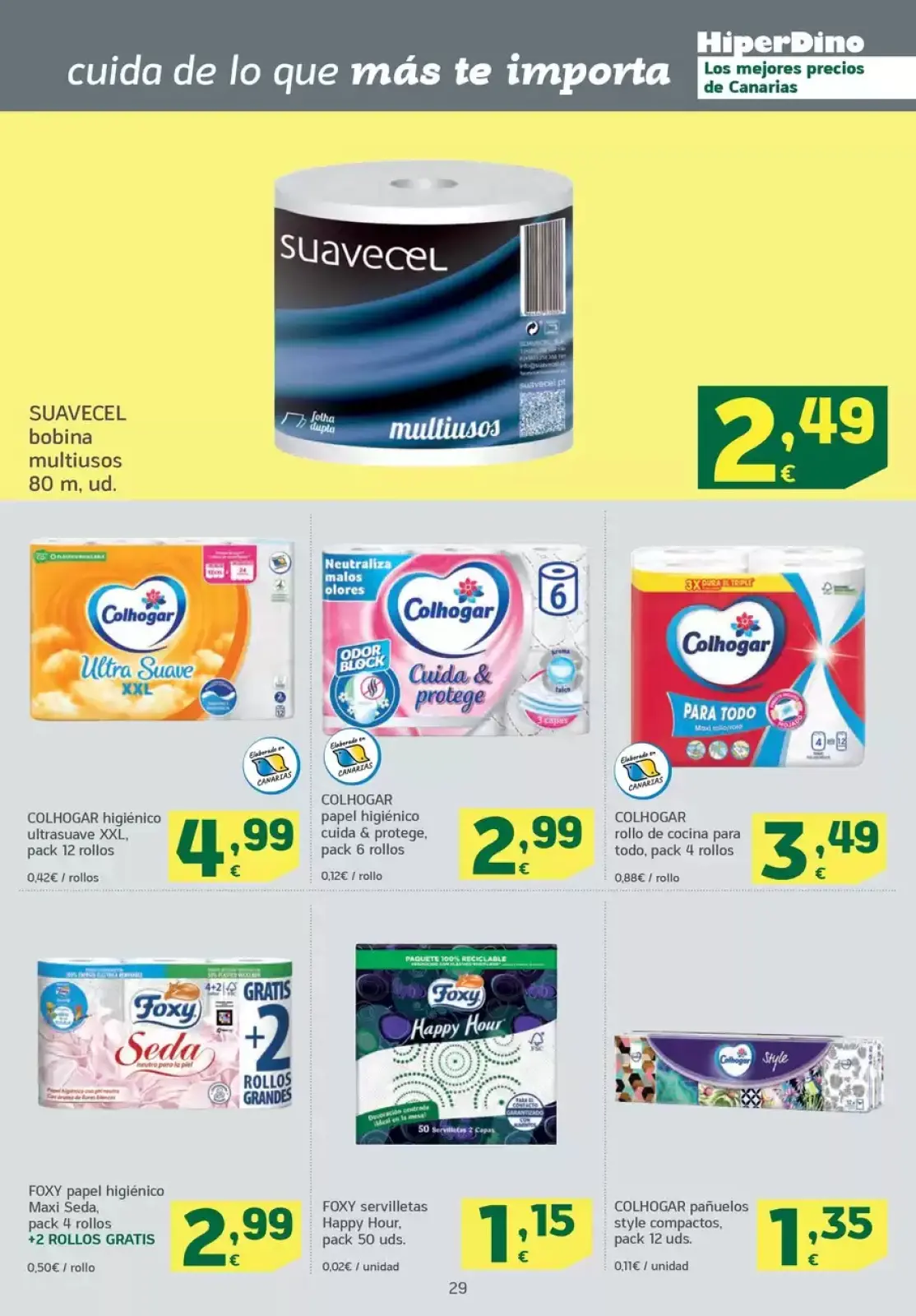 Page 29 dans Nouvelles offres chez HiperDino Espagne