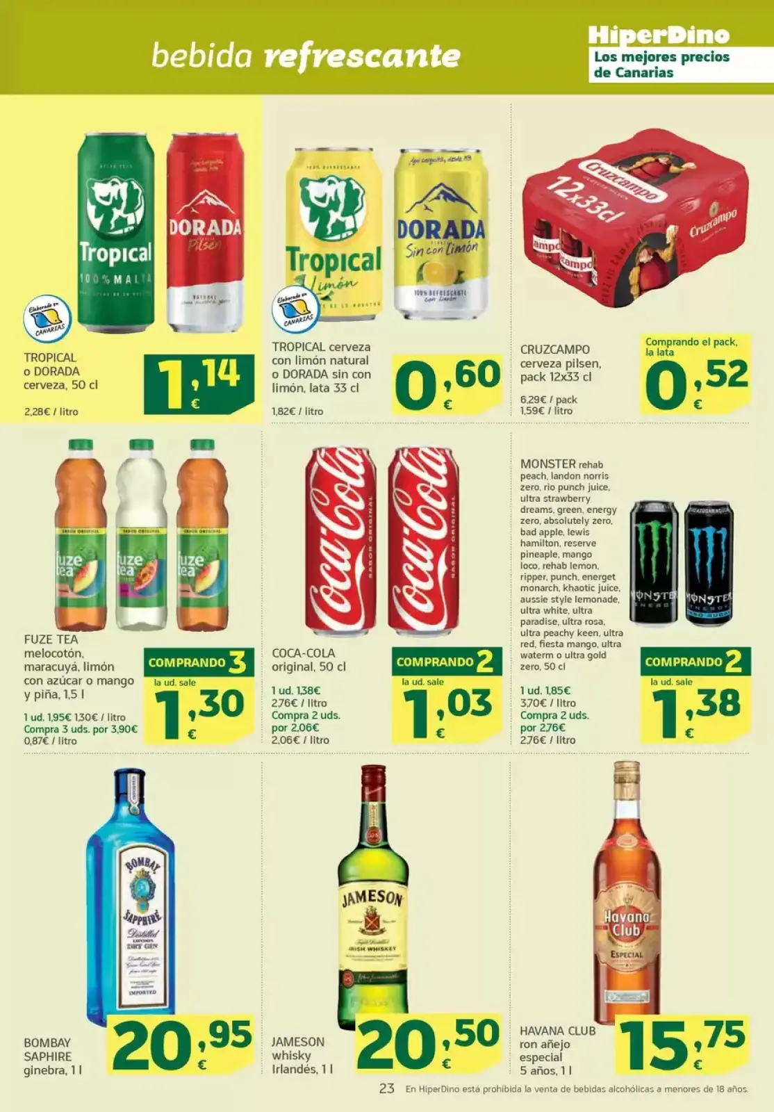 Page 23 dans Nouvelles offres chez HiperDino Espagne