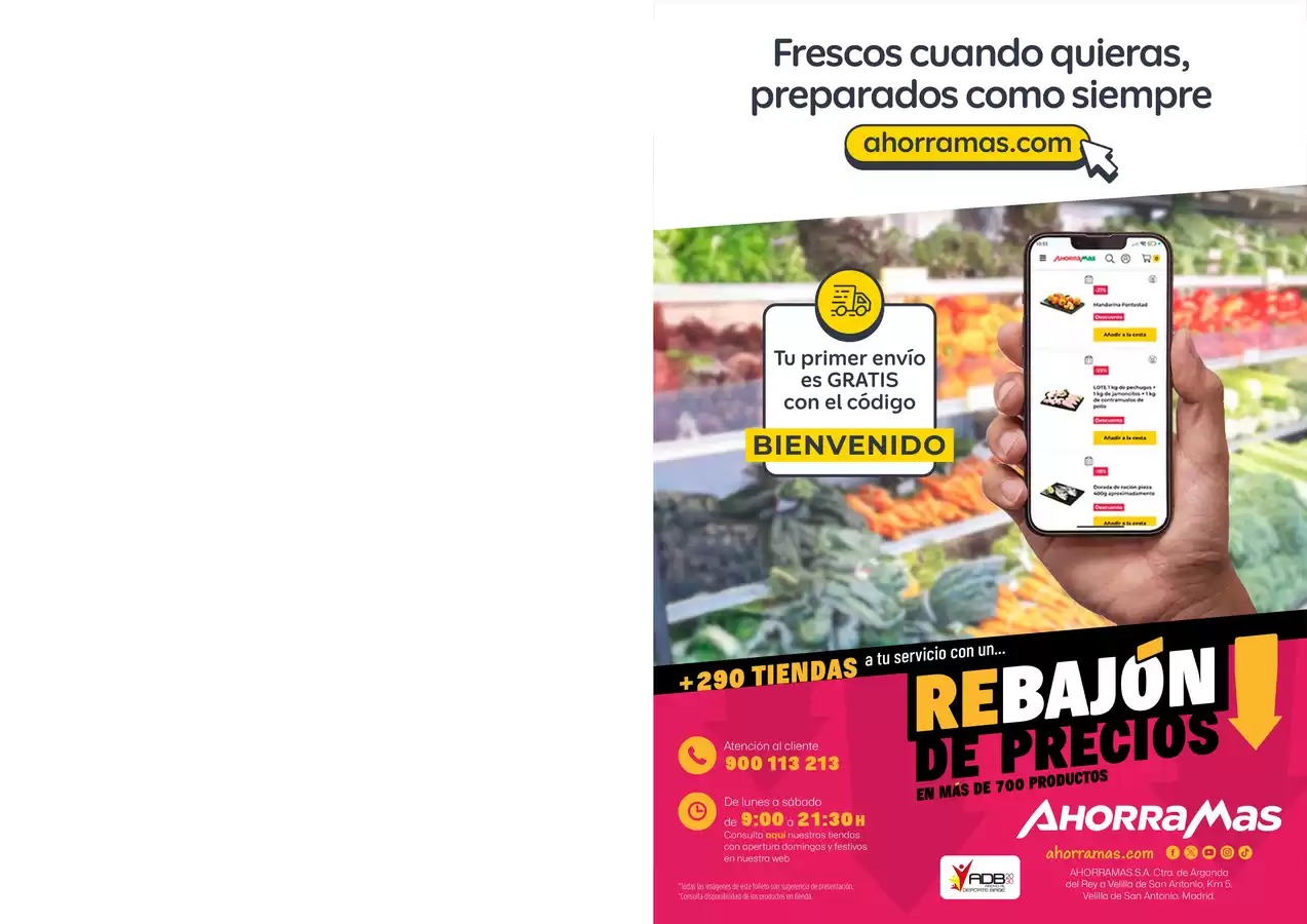 Ofertas de Ahorramas España de 8 a 14 enero 2026 Rebajón De Precios