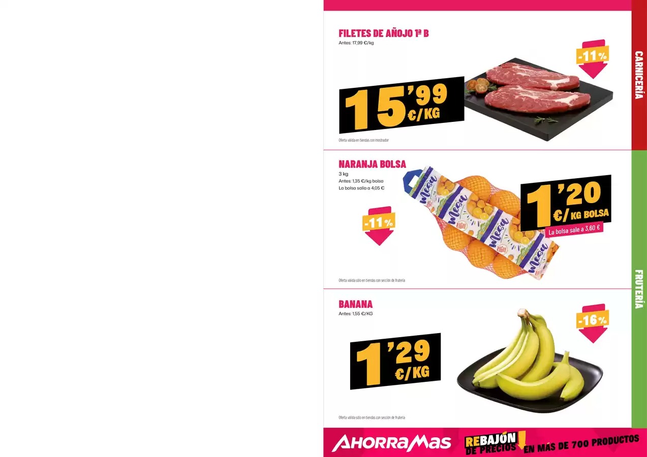 Ofertas de Ahorramas España de 8 a 14 enero 2026 Rebajón De Precios