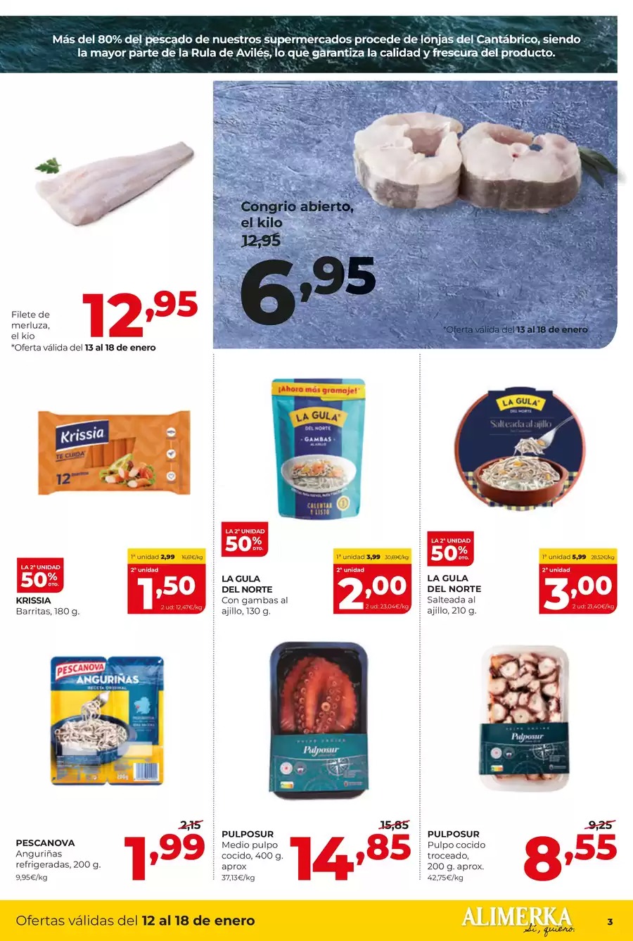 Ofertas de ‎Alimerka Supermercados‎ España de 12 a 18 enero 2026 ofertas semanales