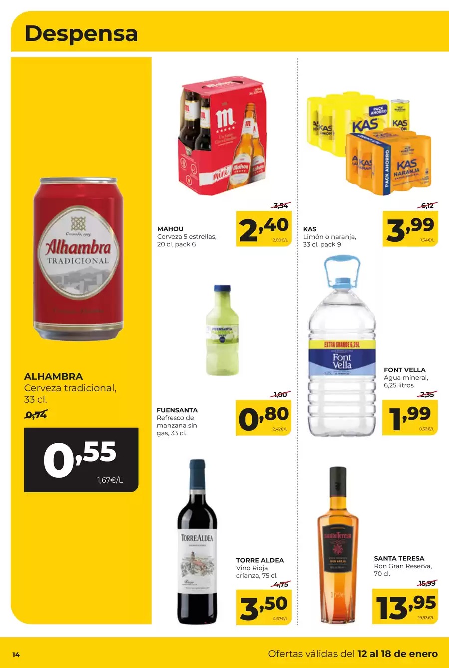 Ofertas de ‎Alimerka Supermercados‎ España de 12 a 18 enero 2026 ofertas semanales