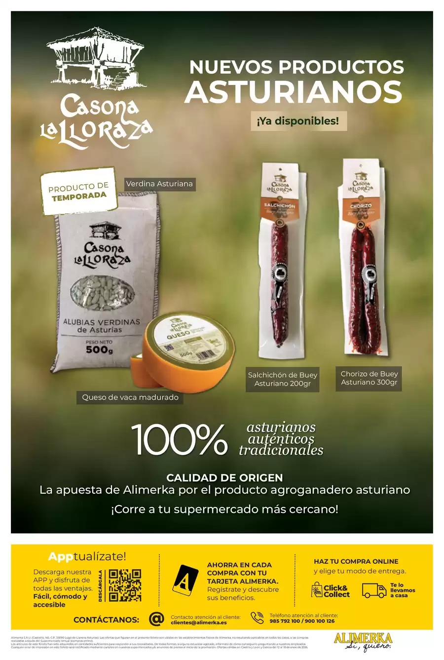 Ofertas de ‎Alimerka Supermercados‎ España de 12 a 18 enero 2026 ofertas semanales