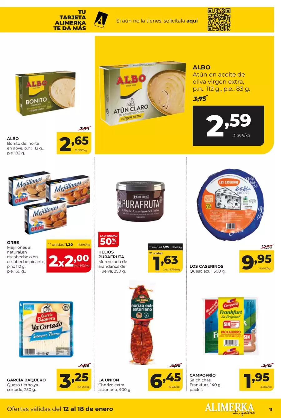 Ofertas de ‎Alimerka Supermercados‎ España de 12 a 18 enero 2026 ofertas semanales