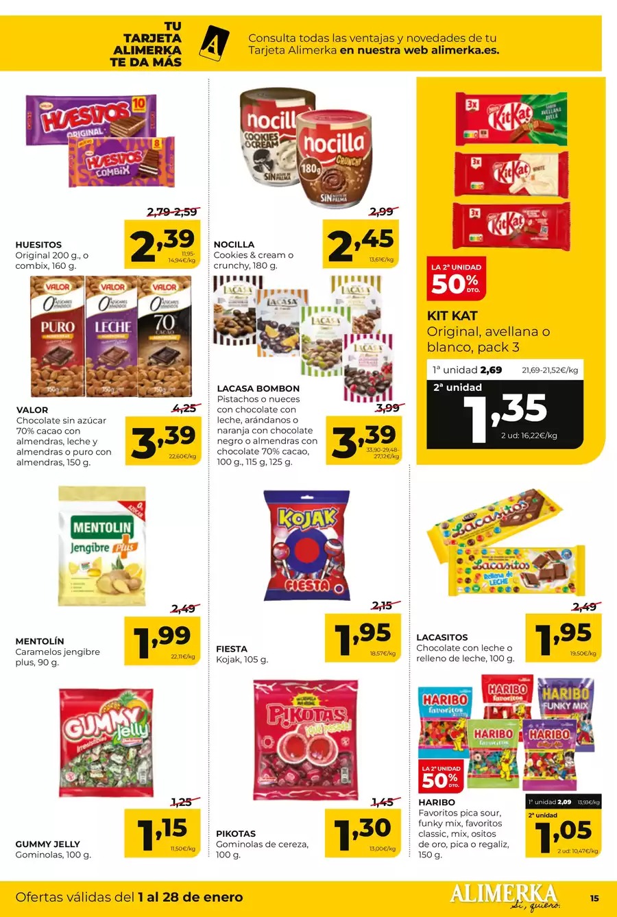 Ofertas de ‎Alimerka Supermercados‎  Castilla, León y Galicia  de 1 a 28 enero Nuevas ofertas