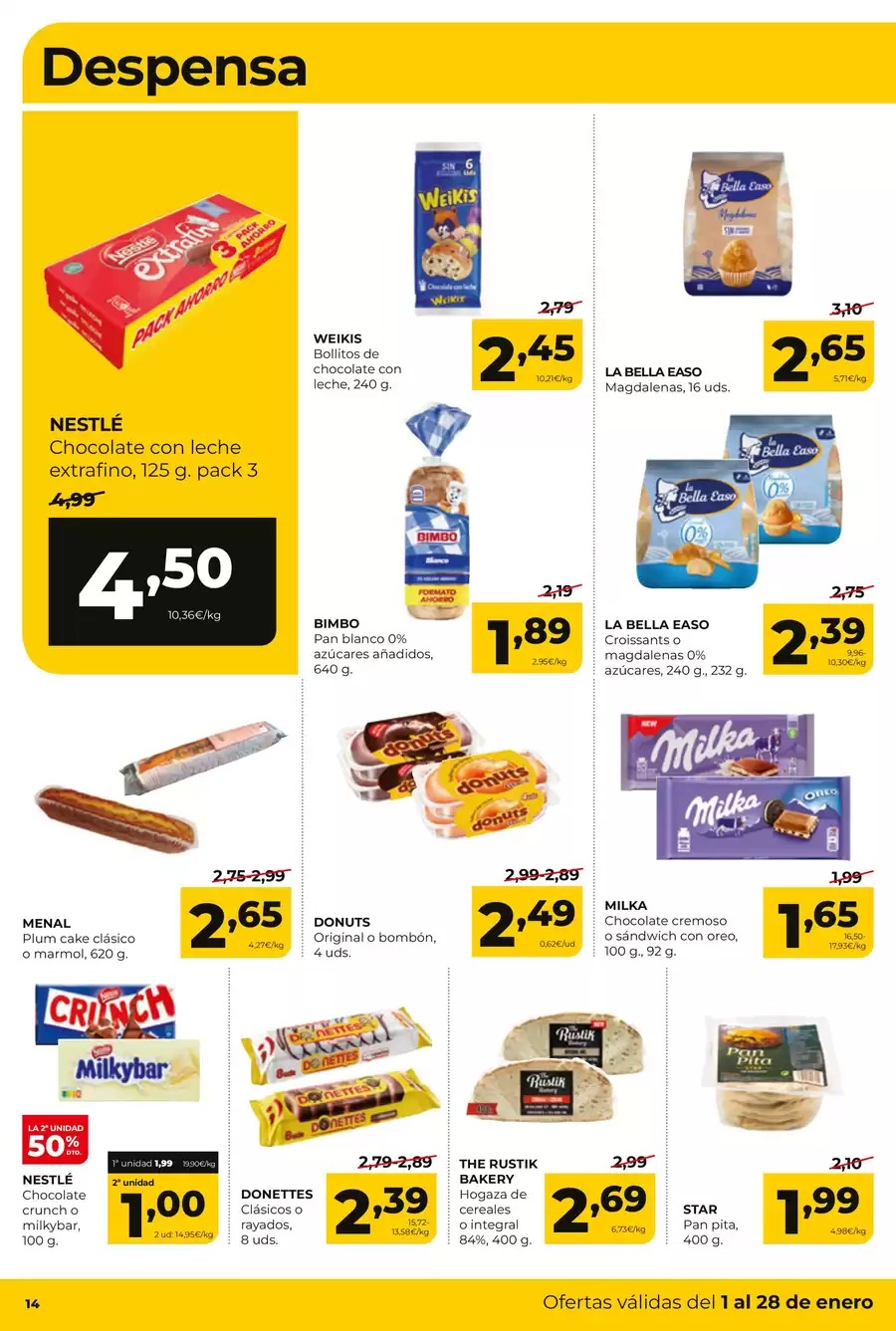 Ofertas de ‎Alimerka Supermercados‎  Castilla, León y Galicia  de 1 a 28 enero Nuevas ofertas