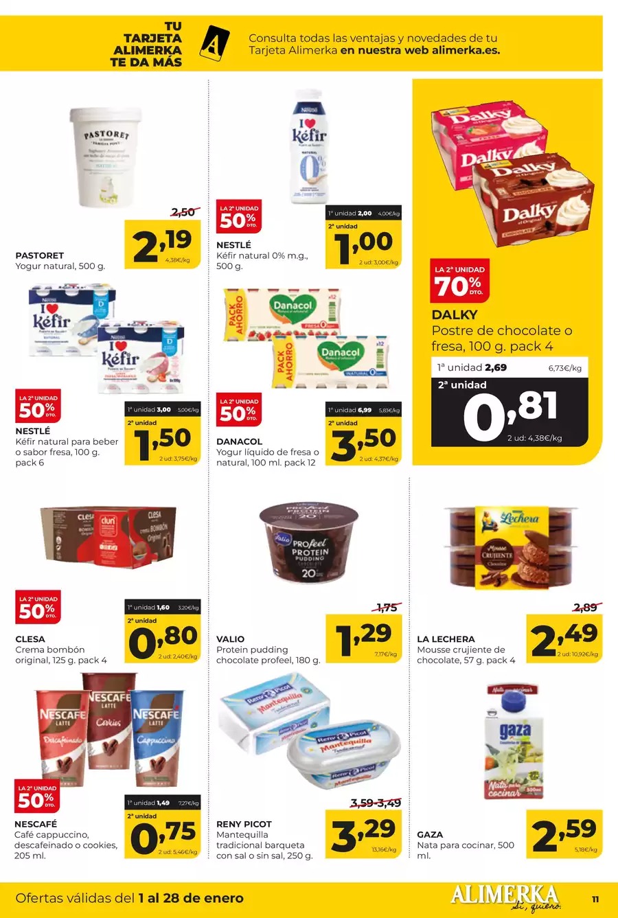Ofertas de ‎Alimerka Supermercados‎  Castilla, León y Galicia  de 1 a 28 enero Nuevas ofertas