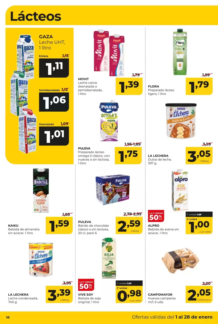 Ofertas de ‎Alimerka Supermercados‎  Castilla, León y Galicia  de 1 a 28 enero Nuevas ofertas