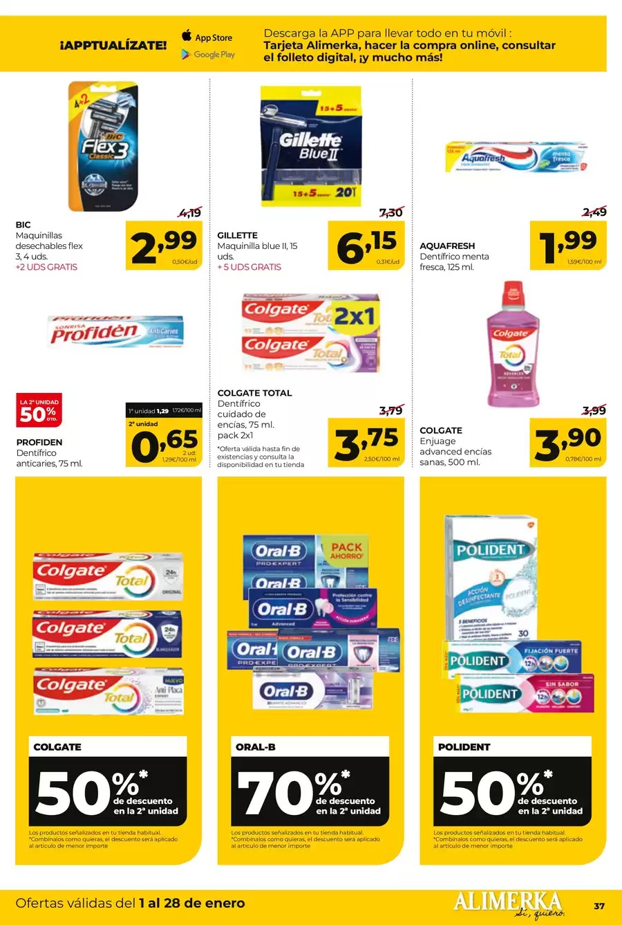 Ofertas de ‎Alimerka Supermercados‎  Castilla, León y Galicia  de 1 a 28 enero Nuevas ofertas