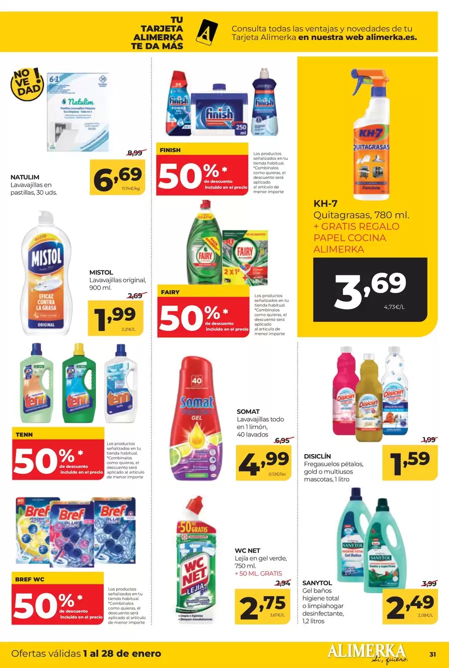 Ofertas de ‎Alimerka Supermercados‎  Castilla, León y Galicia  de 1 a 28 enero Nuevas ofertas