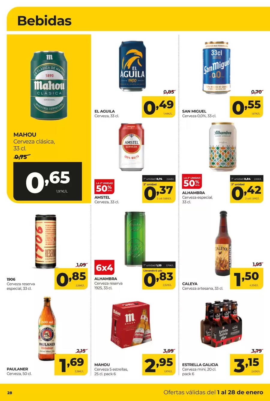 Ofertas de ‎Alimerka Supermercados‎  Asturias  de 1 a 28 enero Nuevas ofertas