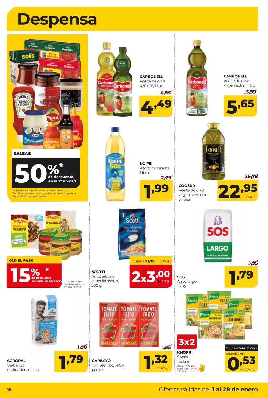 Ofertas de ‎Alimerka Supermercados‎  Asturias  de 1 a 28 enero Nuevas ofertas
