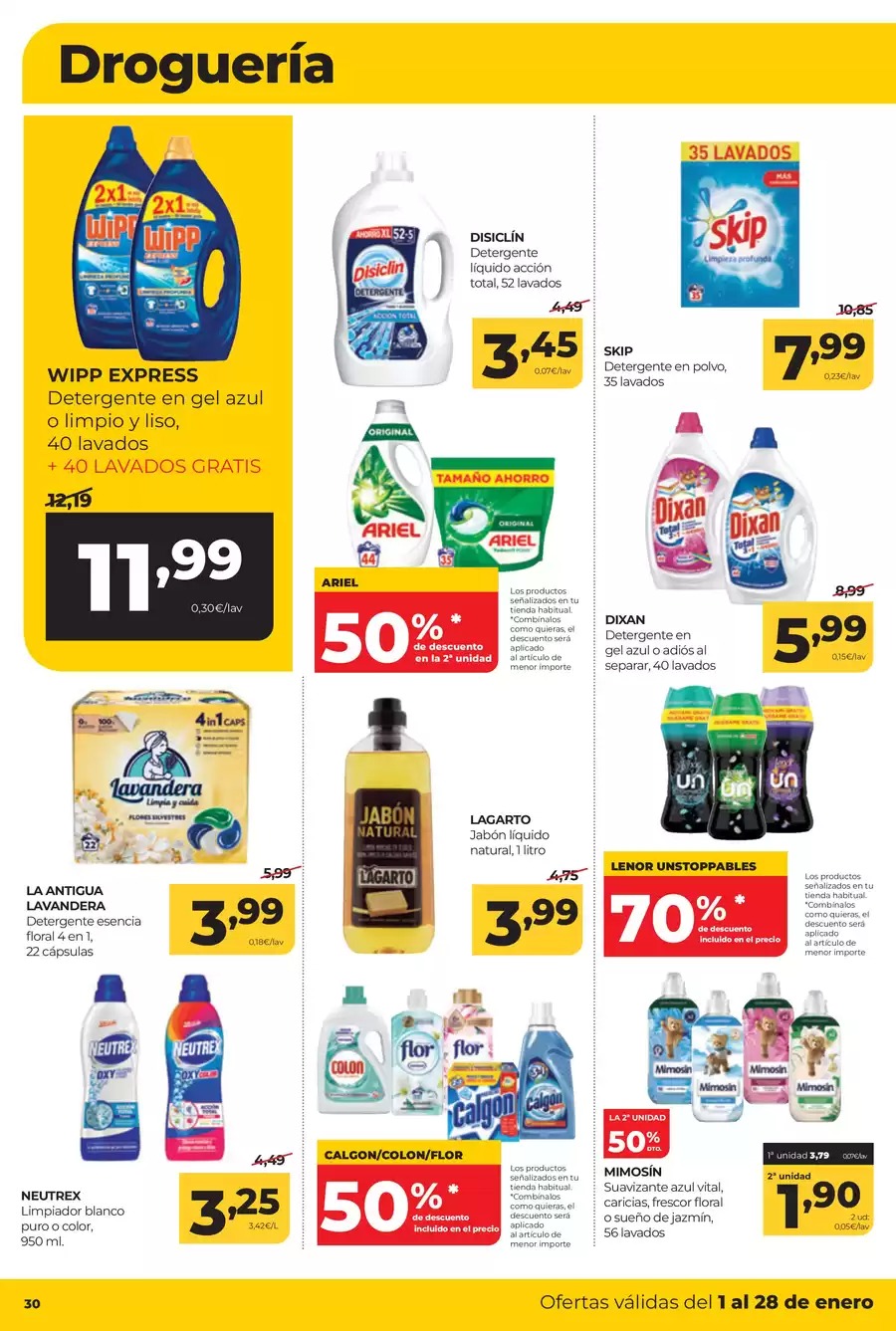 Ofertas de ‎Alimerka Supermercados‎  Asturias  de 1 a 28 enero Nuevas ofertas