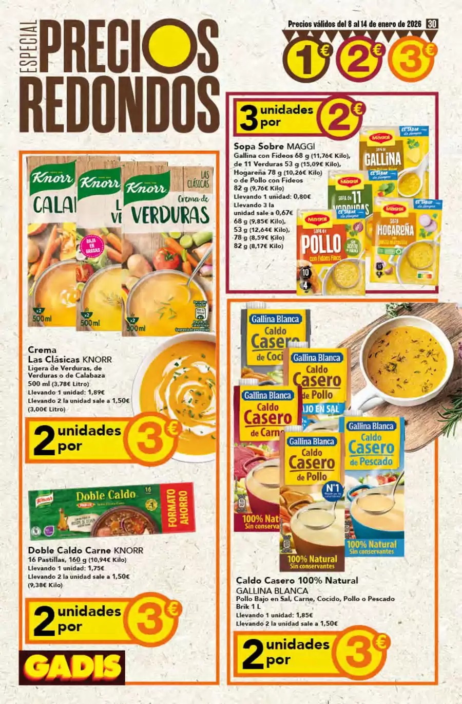 GADIS Spain Offers from 8 to 14 January 2026 Special Round Prices Offers