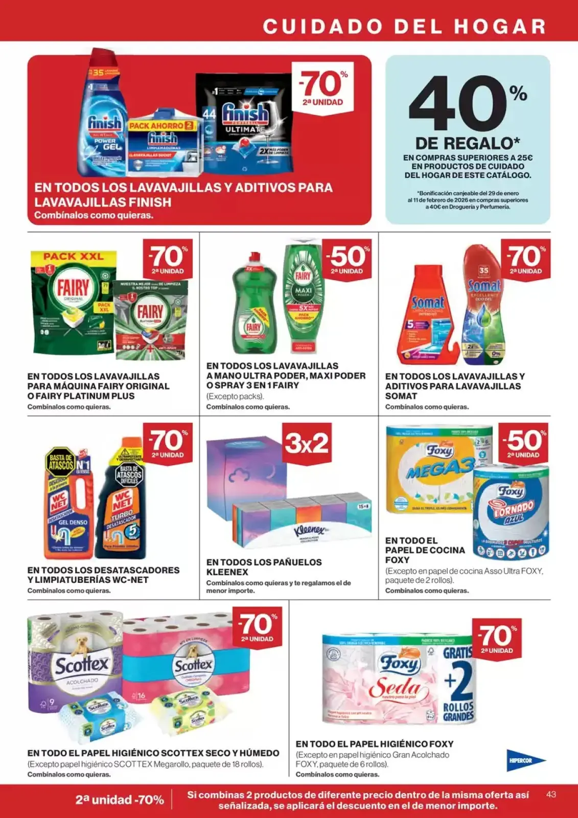 Page 43 in -50% on the 2nd Unit at Hipercor Spain