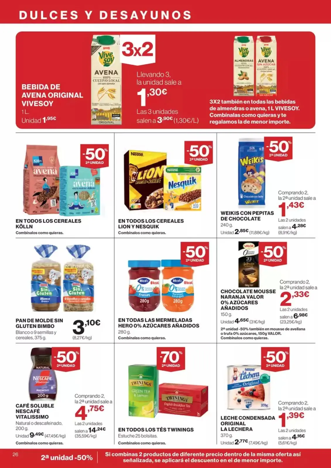 Page 26 in -50% on the 2nd Unit at Hipercor Spain