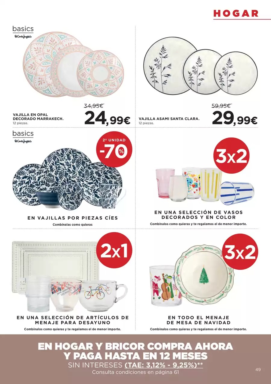 Ofertas de Hipercor España de 7 a 28 enero 2026 -50% en la 2ª Unidad