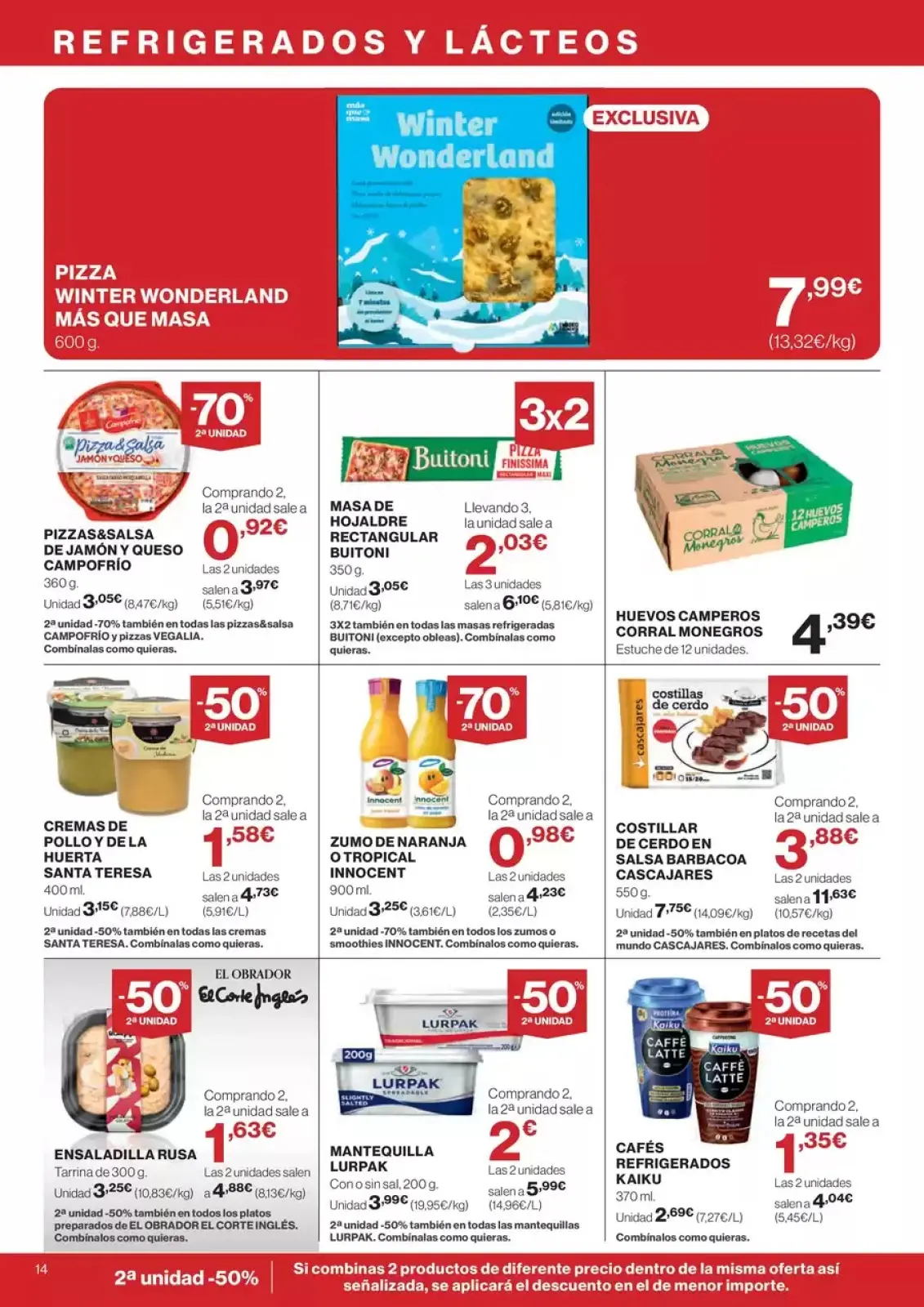 Page 14 in -50% on the 2nd Unit at Hipercor Spain