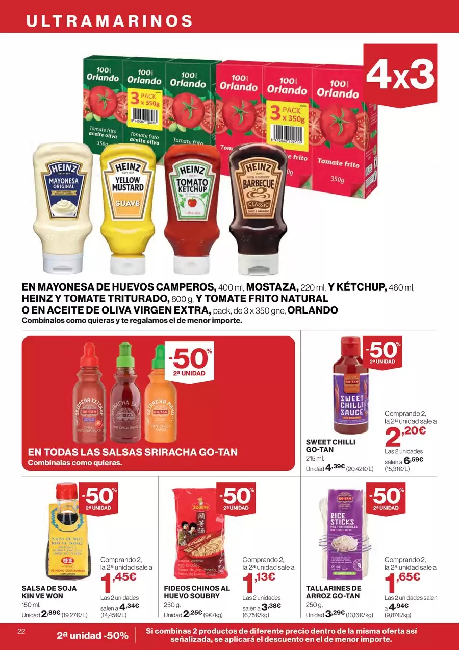 Ofertas de Hipercor España de 7 a 28 enero 2026 -50% en la 2ª Unidad