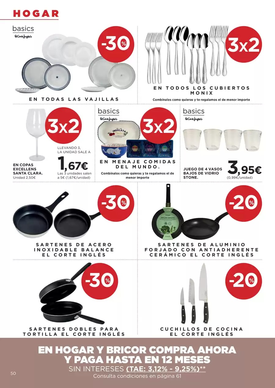 Ofertas de Hipercor España de 7 a 28 enero 2026 -50% en la 2ª Unidad