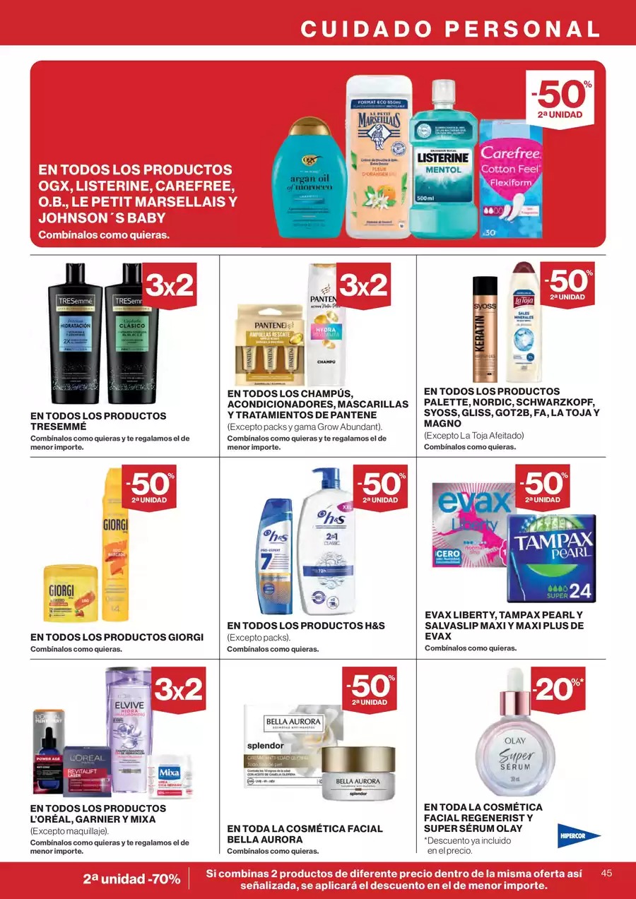 Ofertas de Hipercor España de 7 a 28 enero 2026 -50% en la 2ª Unidad